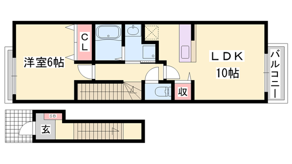 ラペッシェSの物件間取画像